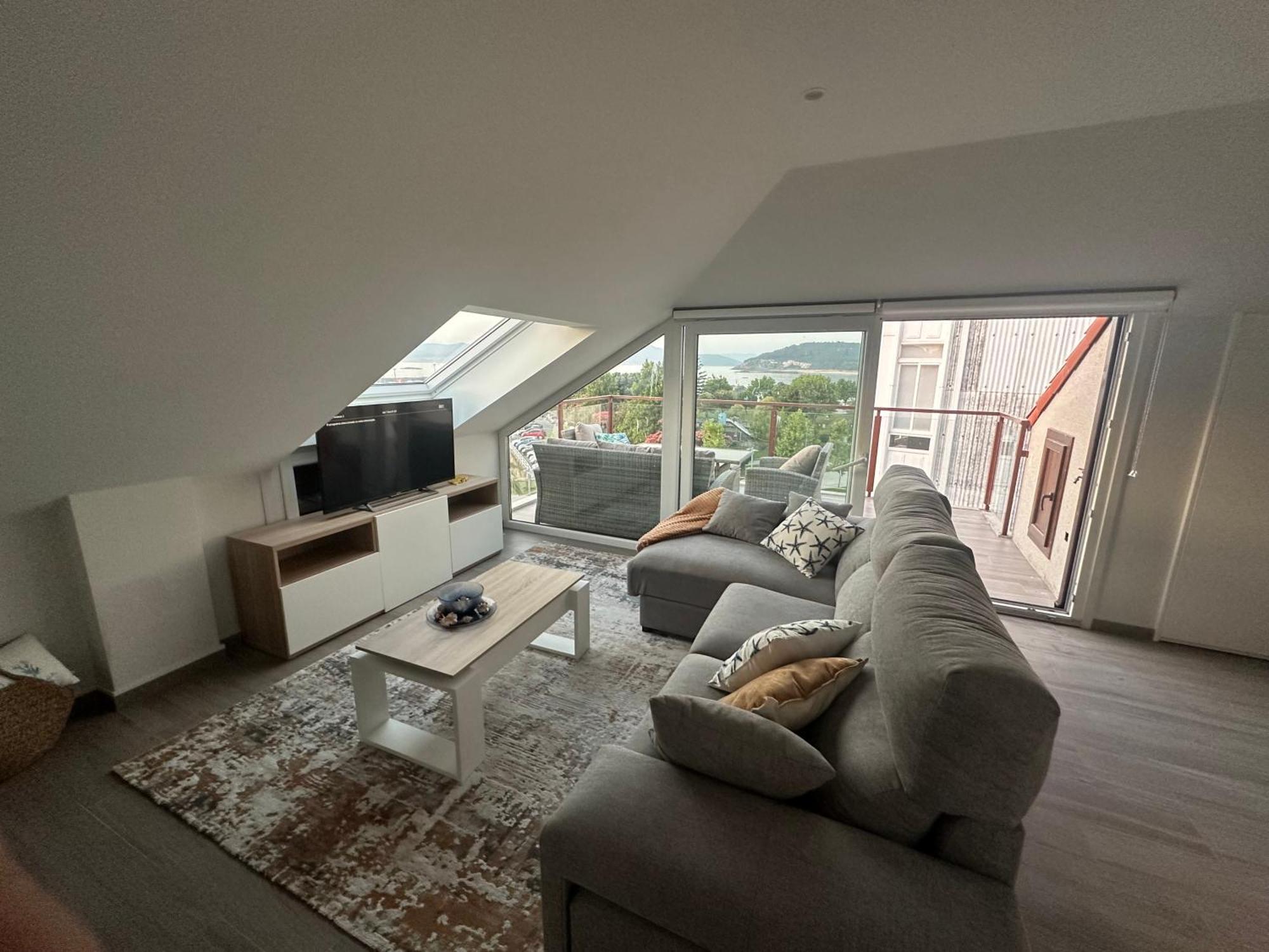 Apartmán Atico Mirando O Mar Porto do Son Exteriér fotografie