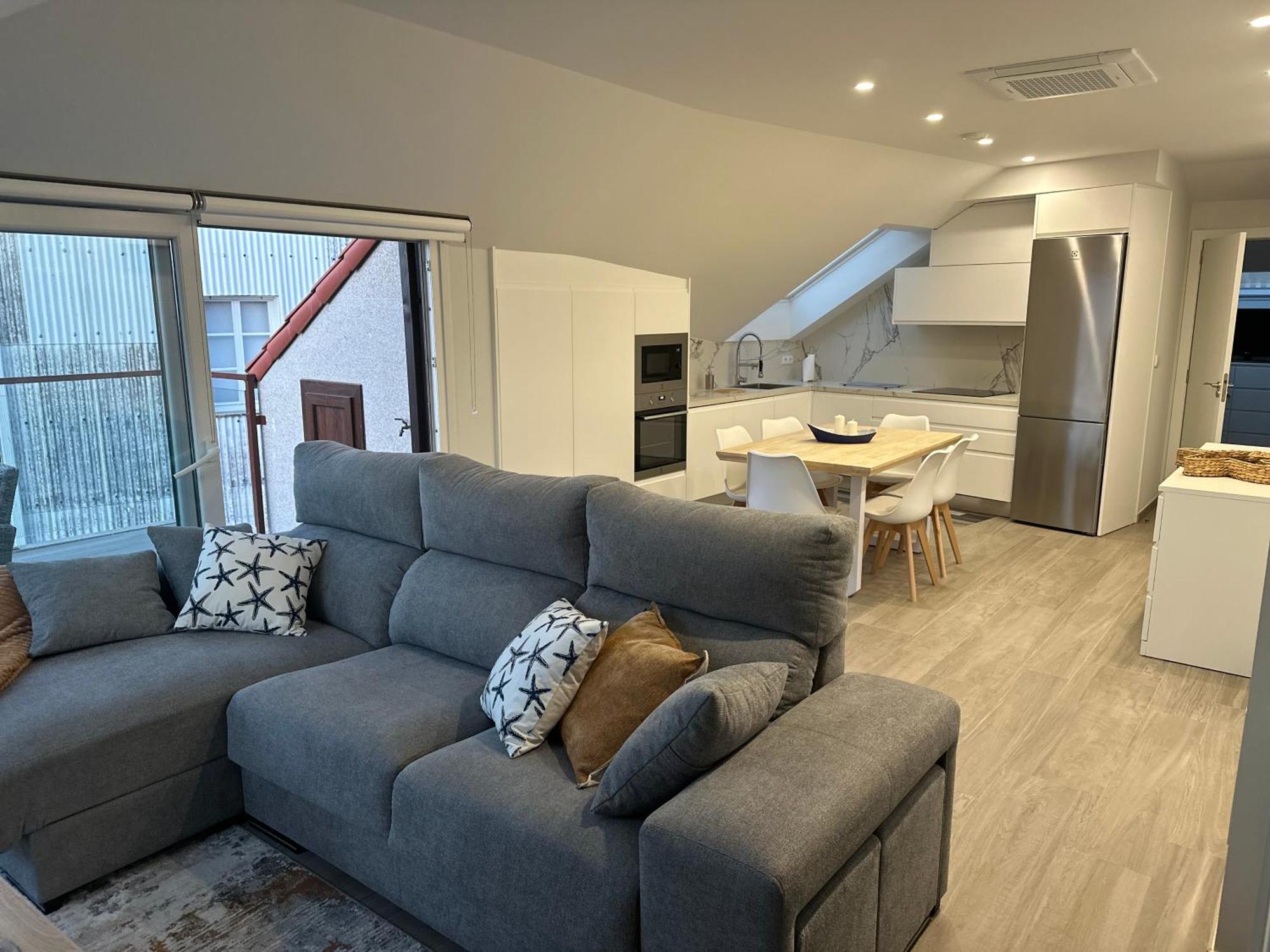 Apartmán Atico Mirando O Mar Porto do Son Exteriér fotografie